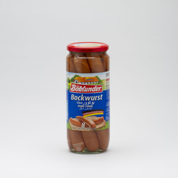 BOKLUNDER  BOCKWURST  8PCE