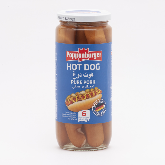 PORK  HOT DOG USA  6PCS