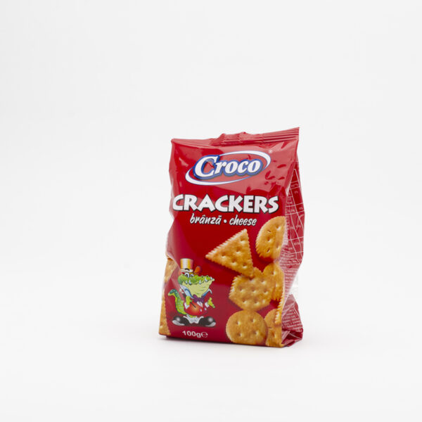 CROCO 100G CRACKERS CHEESE